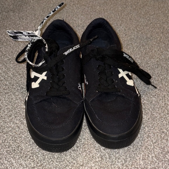 Off-White Shoes - Off-White Black Sneakers with White Accents